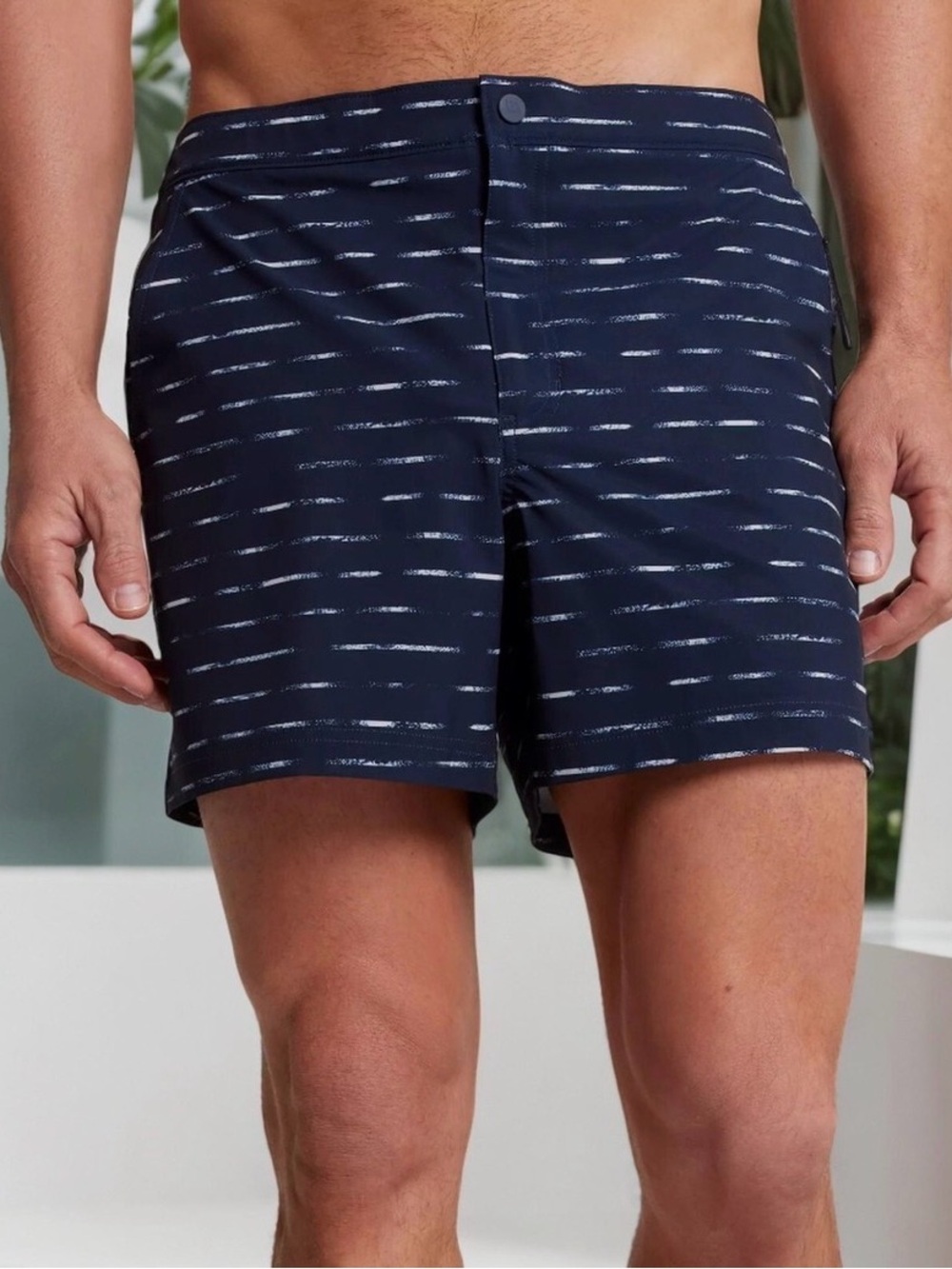 VRST Mens Resort Shorts 5” Size Small Slim Fit w/pockets Blue